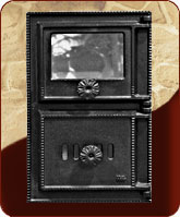 136 - Люк топки, застекленный размеры 180х345 мм, вес 8,0 кг 